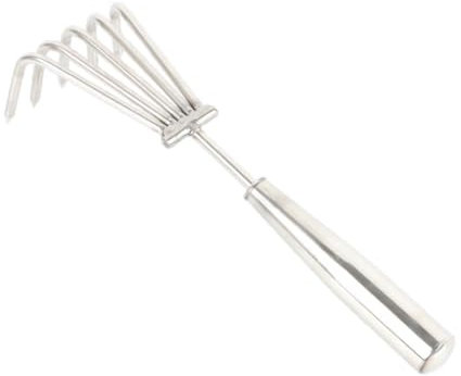 Sharplace Râteau à la main, outil de jardinage, râteau de feuilles, petit, désherbage desserrant le cultivateur de Râteau de jardin pour le jardinage Patio, 5 Dents