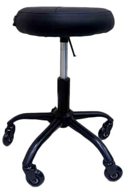 Sedia a Sella Girevole a 360°, Sgabello a Sella con Ruote ergonomiche, Sedia da Lavoro ad Altezza Regolabile, Adatta for Massaggi Spa ed Estetica Medica(Height 45-56cm)