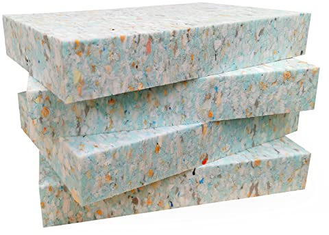 Yoga Studio Recycled Chip Foam Full Yoga Blocks (4 Pack)