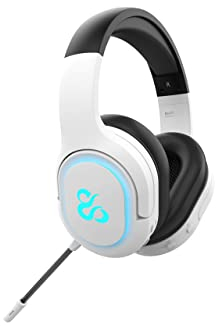 Newskill Scylla Ivory – Cuffie Gaming RGB Wireless PC/PS4/PS5/Switch/Xbox One/Xbox Series X/S, Colore: Bianco