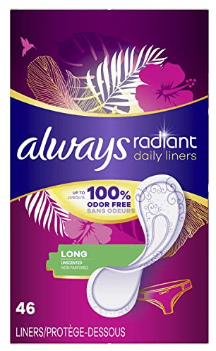 Always Radiant Daily Liners Long