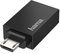 Hama USB OTG Adapter, Micro-USB Stecker – USB A Buchse für Geräte wie Tablet an Drucker, Datenübertragung 480 Mbit/s, USB 2.0