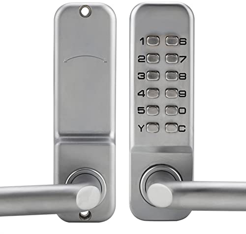 Türschloss Code, Codeschloss 1-11 stelliger Zahlencode Mechanisches Türschloss Zinklegierung Garden Gate Lock für Bürotüren Innentüren Mietwohnungstüren