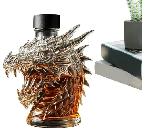 Botella de whisky - Dragón Whisky Garrafa | Coleccionable para degustación de whisky en casa, idea de regalo