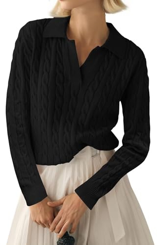 LACOZY Womens Long Sleeve Square Neck Shirts Ribbed Knit Fitted Tight Tops Cute Undershirt Blouses Black M