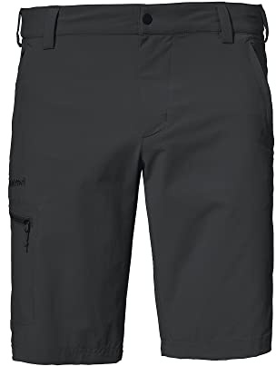 Schöffel Herren Shorts Folkstone, vielseitige kurze Wanderhose mit verstellbarem Bund, Outdoor Hose mit praktischen Taschen, asphalt, 46
