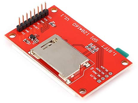 Display Module, 1.8128x160 SPI TFT LCD Touch Panel Serial Port Module with PCB ST7735, 1.8 Inch Serial SPI Color Display Module with Touch Function 51/AVR/STM32/ARM