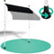Strattore Auvent Rétractable Manuel de Jardin 200 x 120 cm - Hauteur réglable - sans perçage - Terrasse Balcon Store Banne Marquise Anthracite