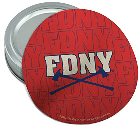FDNY Axe Pattern Round Rubber Non-Slip Jar Gripper Lid Opener