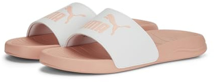 PUMA Popcat 20 herr Strandsandal Slide, PUMA White-Apricot Blush, 38 EU