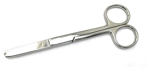 Toolspecific® Ciseaux de poche pour pansement d'infirmière de 12,5 cm (émoussé/émoussé)
