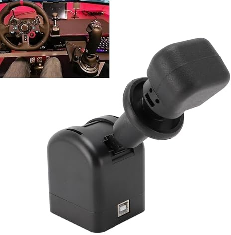 Plyisty PC-Rennspiel-USB-Handbremse, PC-USB-Sim-Handbremse mit Klemme Simulieren, SIM-Rennspiel-Handbremse für G27 G29 G923 G920 für T300RS T GT