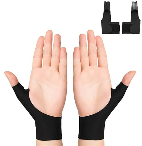XUZOPIM 1 Paire Attelle Pouce Poignet Gauche Droit Orthèse Pouce Souple Tendinite Gants De Soutien Du Pouce Élastique Support De Poignet De Compression Arthritique Gant De Compression Pouce Arthrose