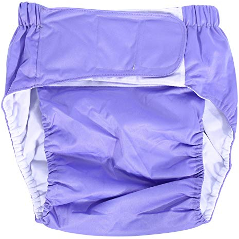 DEWIN Inkontinenzhose für Herren, Windelhose, Windelhöschen, Höschen aus Stoff, verstellbar, ultra saugfähig, für Inkontinenz, Erwachsene, waschbar (Hellviolett)