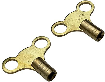 Amtech C3110 2 Piece Brass Radiator Key Set