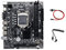 H110 LGA1151 Computer Motherboard Compatible with Core I3 I5 I7 Series CPU Support DDR4 Memory with SATA Cable + Switch Cable
