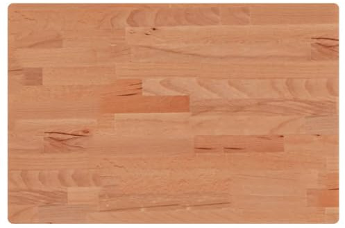vidaXL Piano Bagno 60x40x1,5 cm Legno Massello di Faggio, Piano d'appoggio per Bagno, ripiano per Bagno, Piano per Bagno in Legno
