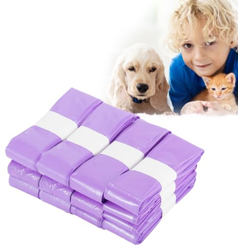 WDKXCN 12 Pcs Nappy Bin Refill - 6m Large Capacity Liners, Anti-odour, Anti-bacterial Bags Compatible With Genie/Munchkin/Angelcare (Purple)