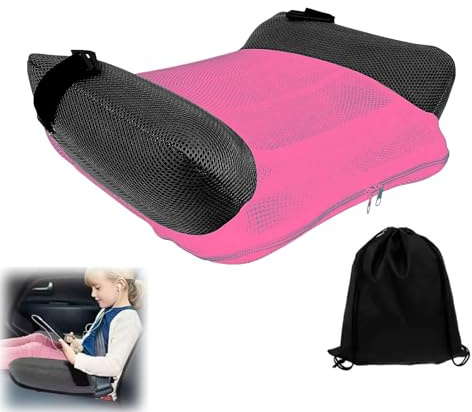 Asiento elevador inflable para niños, silla alta portátil compacta y ligera con bolsa de transporte, fácil de inflar/desinflar, cojín lavable a máquina para el hogar, viajes, restaurantes y salidas
