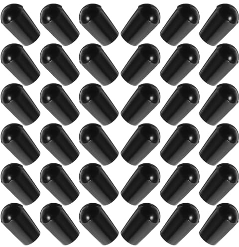 DIYEAH Embouts de Protection Coins Arrondis pour Portants à Vêtements Industriels 100 Pièces en Pvc Noir Léger et Résistant aux Chocs pour Cintres