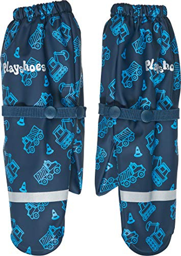 Playshoes unisex barn lera fleece foder varm vind och vattentät handskar, Byggplats, 3 (ca. 4-6 Years)