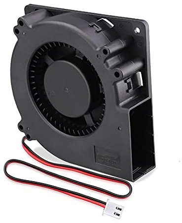 GDSTIME Radiallüfter 12v 120mm Gebläse Lüfter 120x32 Radial lüfter 12032 radialgebläse 12 volt 2 Pin für PC Computer BBQ Aufblasbar Kühlung Belüftung