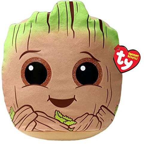 Ty Marvel Avengers Groot Squish-A-Boo 14 Zoll | Lizenzierte Squishy Beanie Baby Soft Plüschtiere | Kuscheliger Kuschel-Teddy zum Sammeln