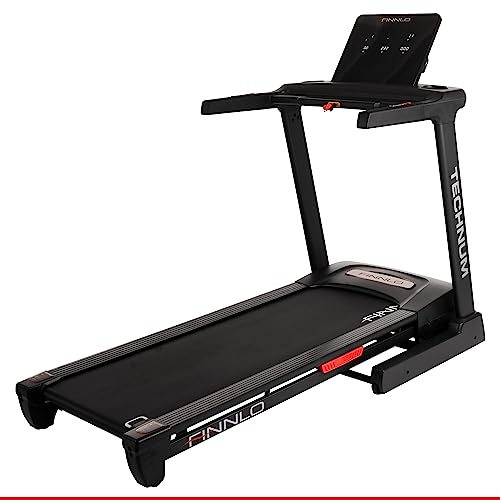HAMMER Finnlo Laufband Technum, Klappfunktion, LED-Display, 30 Programme, Kinomap, Zwift, 5 PS, 20 km/h, 150 x 51 cm Lauffläche
