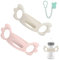 Poignées de Biberon,2PCS Porte Bouteilles D'allaitement pour Bébés,Poignées de Biberon à Col Large,Biberon Poignée Silicone,Poignée Pour Porte-Biberon,Babyflaschen Griffe, Flaschengriff Halter