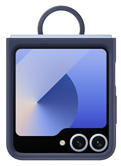 Samsung Silicone Case EF-PF741 für das Galaxy Z Flip7 FE | Z Flip6, Smartphone Cover, Handy-Hülle inklusive Ringhalter, Silikon, Schutz Case, stoßfest, dünn und griffig, Navy