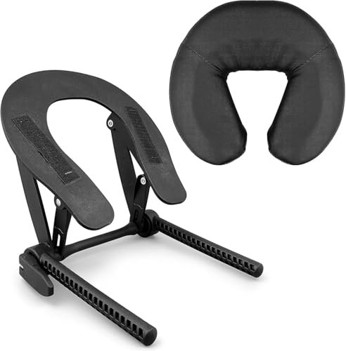 Xaztr Massage Table Cushion Adjustable U Shape Universal Massage Table Cushions with Facial Cushion for Massage Bed Spa Equipment, Black