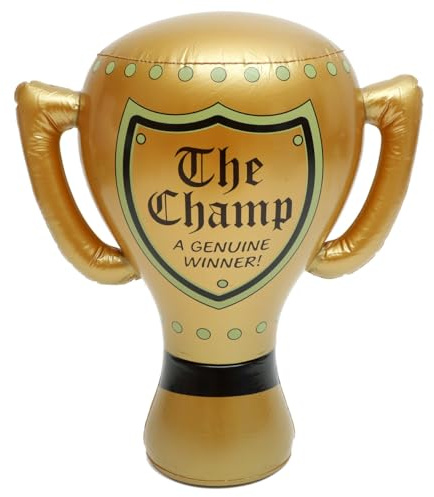 BESPORTBLE Coppa Gonfiabile Trofeo D'oro Per Creativo Per Simulazione Di Competizioni Colore Casuale Ideale Per Decorazioni Sportive E Feste