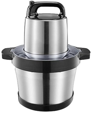 Picadora de Carne doméstica de 6 l, procesador de Alimentos eléctrico, picadora de Acero Inoxidable de 4 Cuchillas, picadora de Carne y picadora, picadora de Alimentos eléctrica.