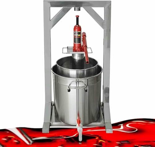 Pressa per vino in acciaio inox – Pressa manuale per sidro di frutta, facile da pulire