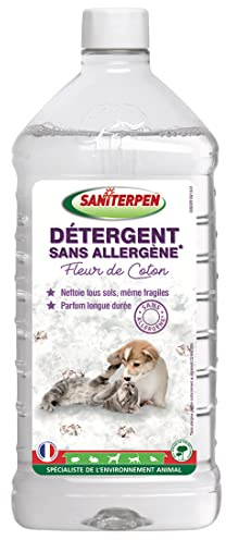 Action Pin Parfum Fleuri Saniterpen Detergent sans Allergene pour Chien 1 L