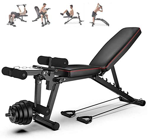 Verstellbare Hantelbank, Multifunktion Hantelbank, Klappbare Trainingsbank Für Das Krafttraining Zu Hause, SchräGhantelbank Für Das GanzköRpertraining Rückentrainer
