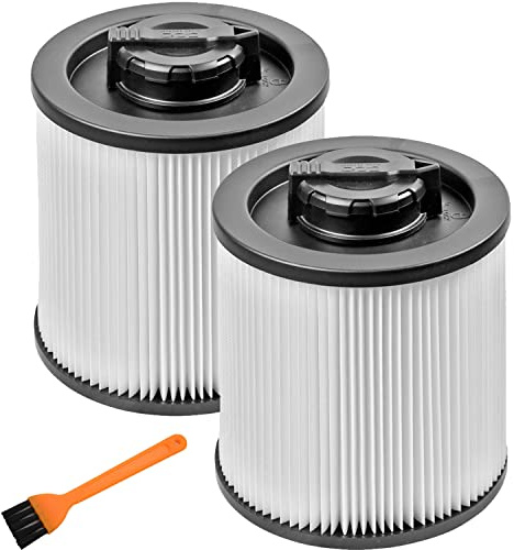 DXVC6910 HEPA-kassettfilter ersättning passar till DEWALT våta/torra filterdammsugare – vanlig 6–16 gallon, kompatibel med DeWalt DXV06P DXV09P DXV10P DXV10PL DXV10SA DXV12P DXV14P DXV16P 2 st