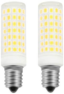 Tokira E14 5W ampoules LED, 16 * 65mm, 800 lumens, ampoules de maïs filetées, 88 ampoules LED, 3000k lumière chaude, non dimmable, Groupe de 2 【Classe d'efficacité énergétique D】 (2)