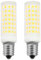 Tokira E14 5W LED Glühbirne, 16 * 65mm, 800 Lumen, Gewinde Maiskolben Lampen, 88 LED Leuchtperlen, 3000K Warmes Licht, Nicht dimmbar, 2er Pack 【Energieeffizienzstufe D】