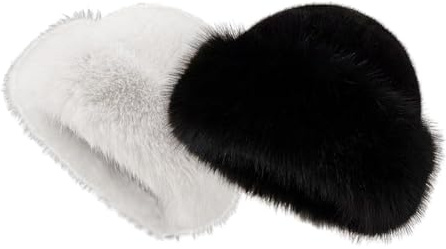 Katutude Cappello in Pelliccia Sintetica Invernale Caldo e Spesso, in Pelliccia Sintetica, Morbido, da Donna, Invernale, in Peluche, Berretto Invernale, Moderno, per Donna