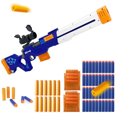 ZONZTER Spielzeugpistole mit Schaumstoff Pfeilkugeln, Spielzeug Blaster mit Schaumstoff Pfeilkugeln, Blaster Pistolen zum Schießen Blaster Guns Toy Guns Foam - 033