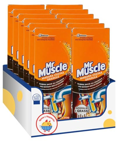 Disgorgante gel granulare per tubi e scarichi – 250g – Variazioni 4/8/12 Pezzi (12)