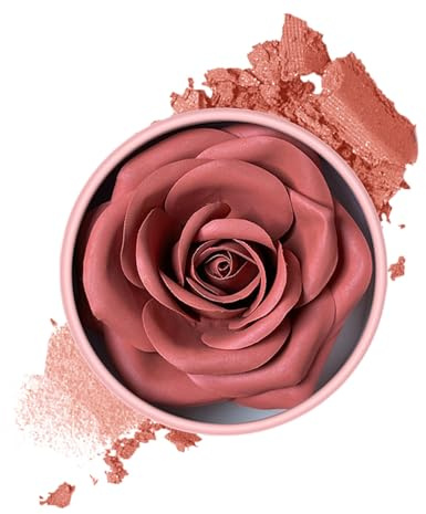 3D Blütenblatt Rose Make Up Blush, Natürlicher Rose Rouge, Lang Anhaltender Wangen Makeup Rouge Puder, Leichtes Langanhaltendes Aufbaubares Wangenrouge Für Gesicht