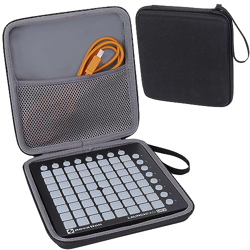 co2CREA Hard Travel Case for Novation Launchpad Mini MK3 /MKII 2 MIDI 64 Grid Controller Ableton Live DJ Controller,Case Only