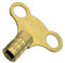 The Bath People Radiator Bleed Key | 5mm Solid Brass | Easy Grip Design | Venting Air Valve | Single Key