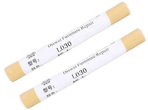 Haofy Möbellack Reparatur Wachsstifte, 2 teilige Holzkratzer Reparaturstifte, Holzkratzer Entferner Wachsstifte für Flecken, Kratzer, Böden für die Möbelreparatur(Buche)