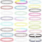 KUIZHEN Elastische Halskette, 26 Stück Choker Halskette Tattoo Kette Elastisch Dehnbar Tattoo Choker Stretch Choker Kette Set Modeschmuck für Frauen Buntes Tattoo Halskette
