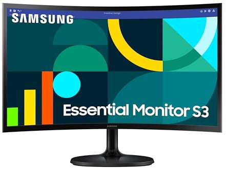 Pantalla para PC - SAMSUNG - S24D366GAU - 24 FHD 1800R - Panel VA - 100Hz - 4ms - 1 HDMI - Inclinable - Negro