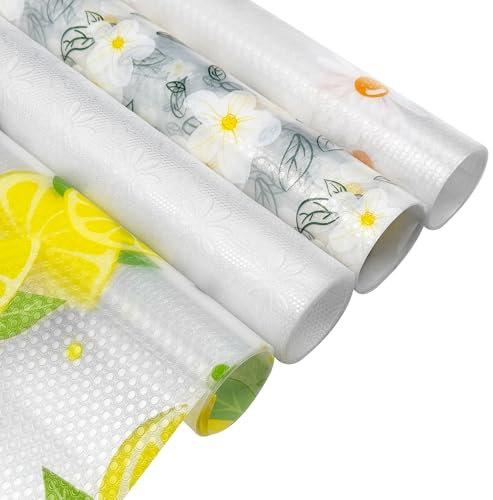 TAIHOBO Schubladenmatte, Eva Antirutschmatte Schubladen, Antirutschmatte Küche 30×400cm, Folie für Küchenschränke Waschbar Nicht Klebende DIY Zuschneidbar, für Kühlschrank Tisch Schublade
