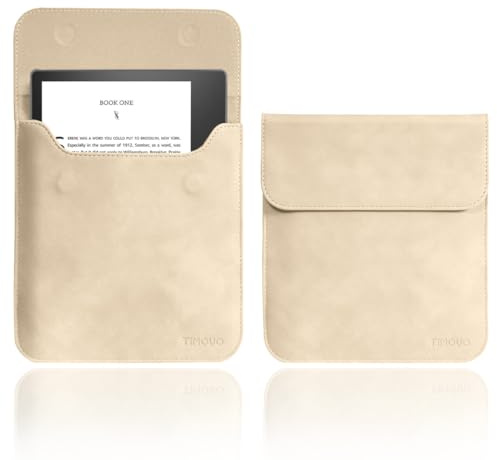 TiMOVO Housse 7, Compatible avec Liseuses (10e Gen. 2019/9e Gen. 2017) et Appareils Kobo, Étui de Protection pour eReader, Abricot